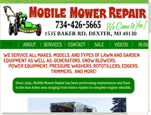 Tablet Screenshot of mobile-mower.com